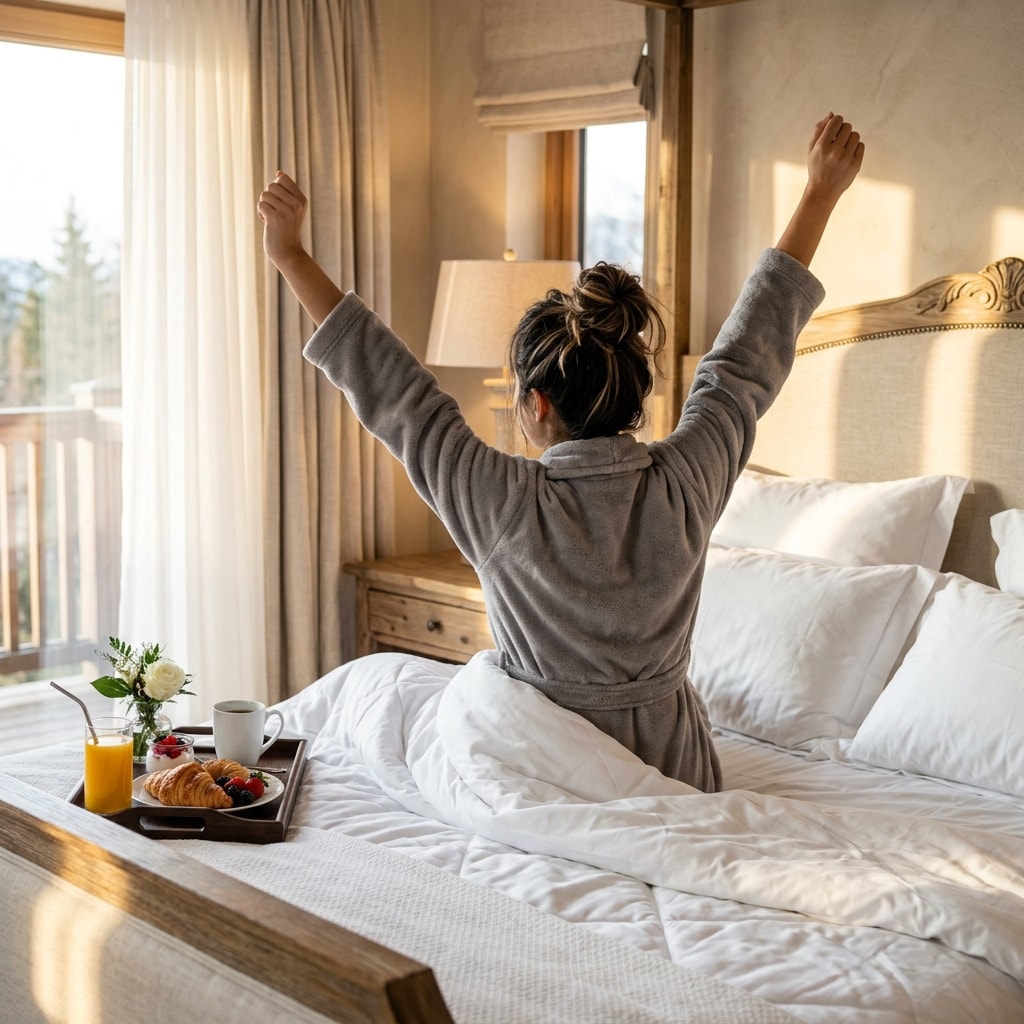 Relaxing waking up experience